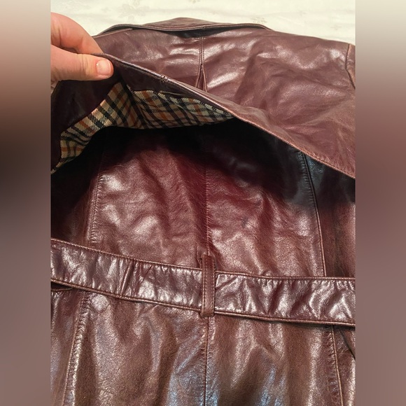 Vintage Double Breasted Leather Coat by Pelle Studio for Wilson Leather - Picture 11 of 11